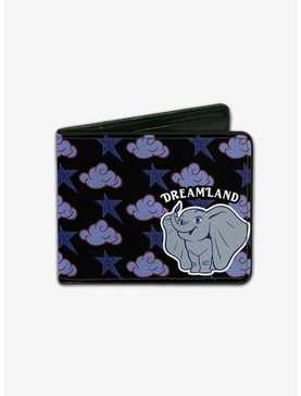 Disney Dumbo Smiling Dreamland Clouds Stars Bifold Wallet, , hi-res