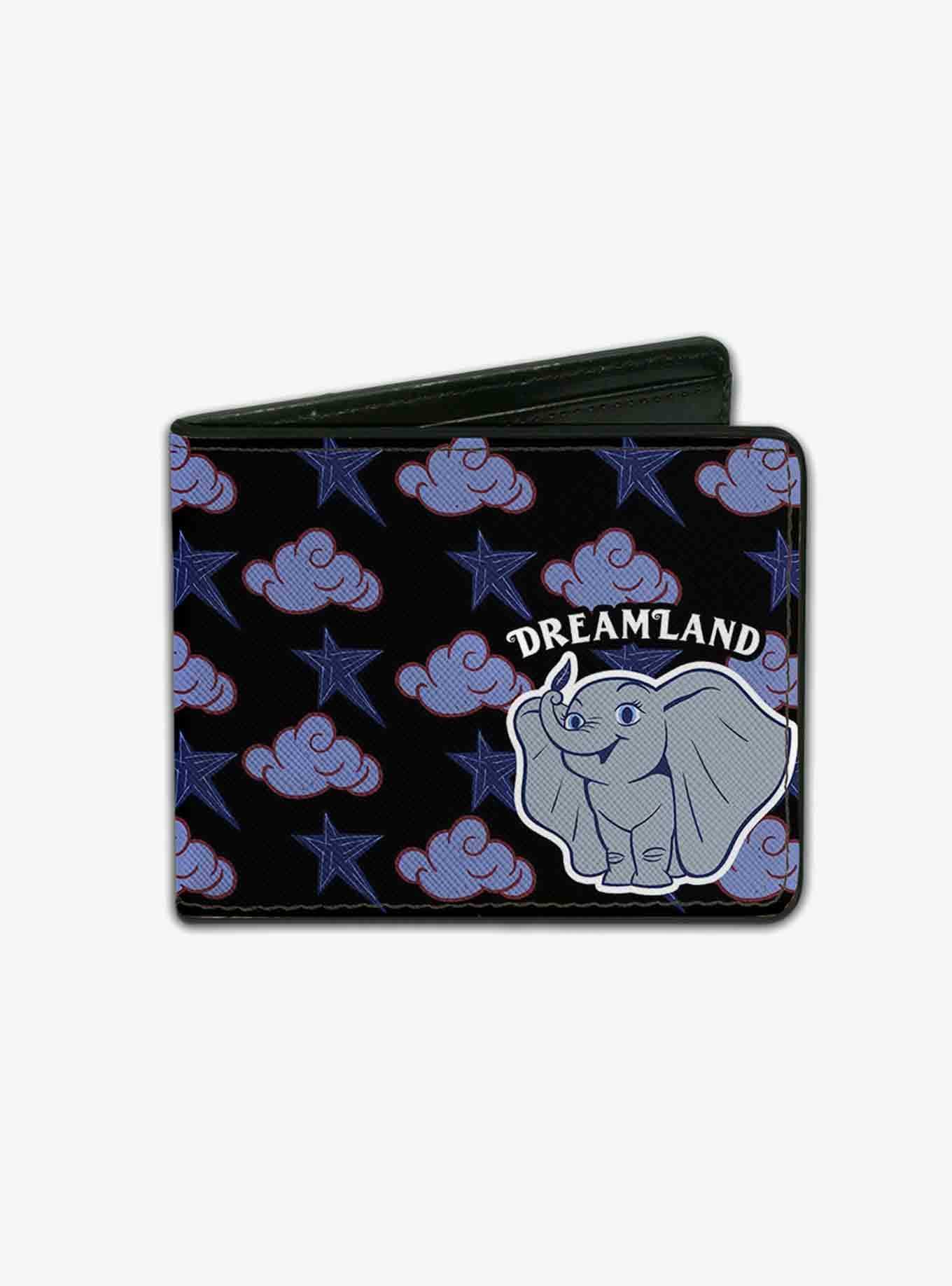 Disney Dumbo Smiling Dreamland Clouds Stars Bifold Wallet, , hi-res