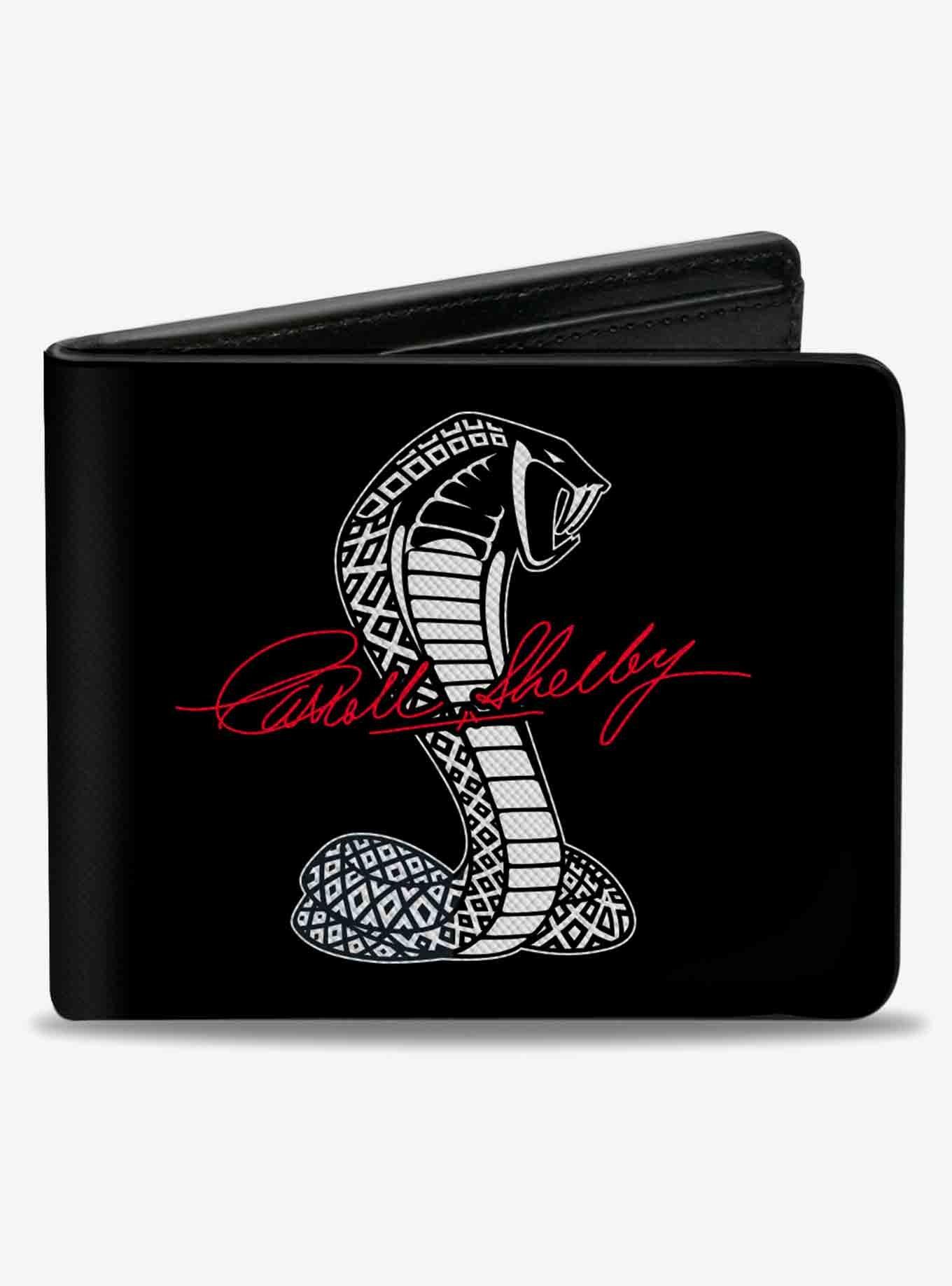 Carroll Shelby Script Cobra Split Bifold Wallet, , hi-res