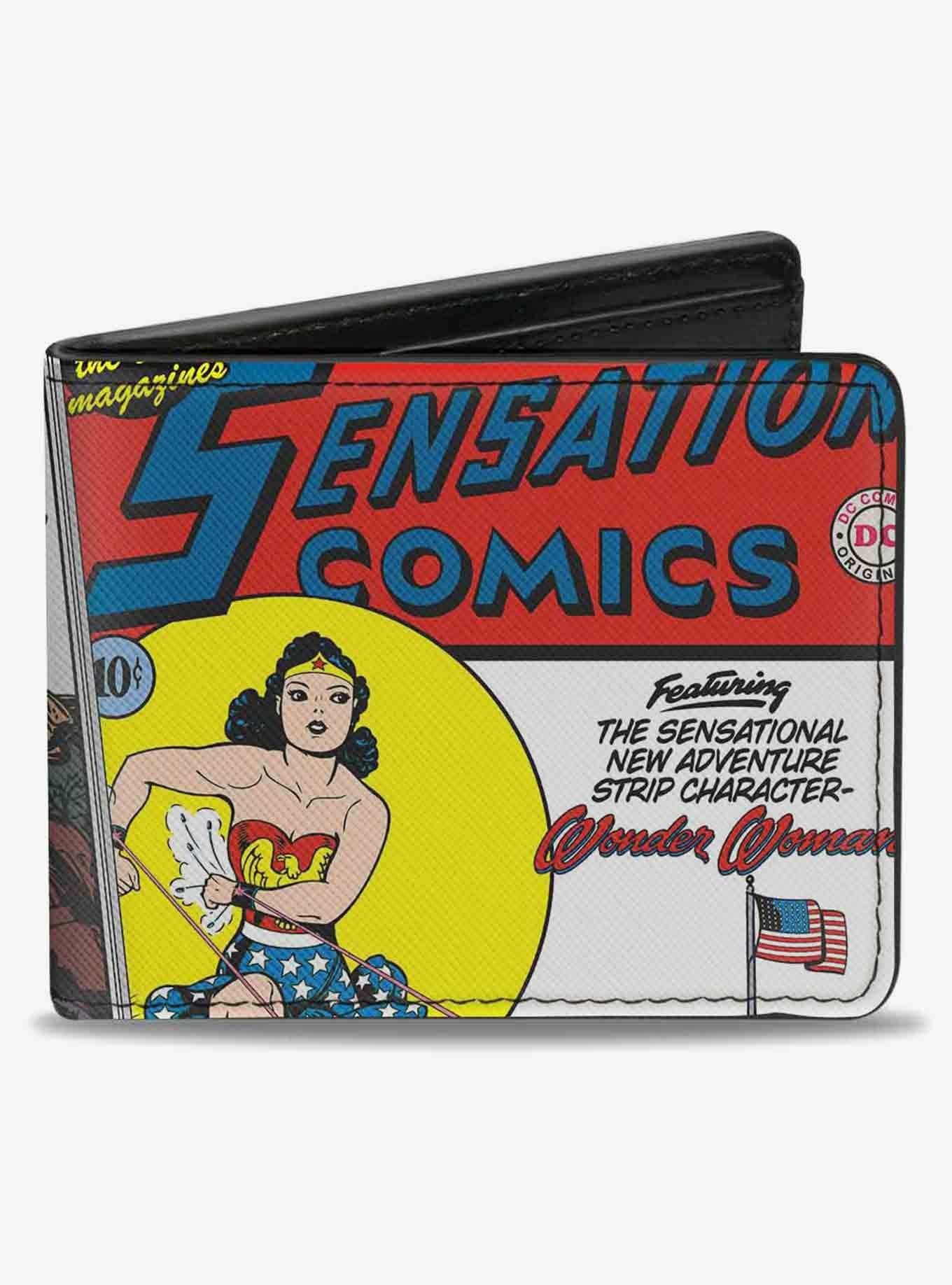 DC Comics Classic Wonder Woman Sensation Comics 1 Cover Pose Bifold Wallet, , hi-res