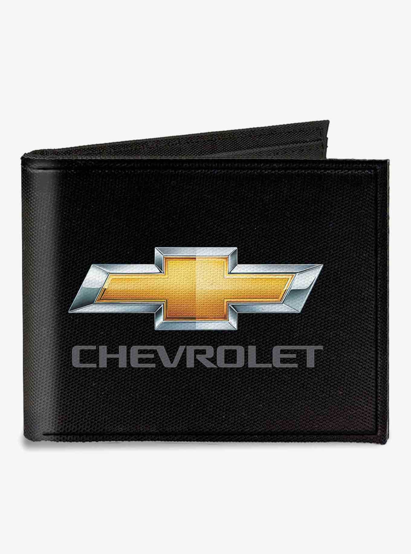Chevy Bowtie Chevrolet Canvas Bifold Wallet, , hi-res