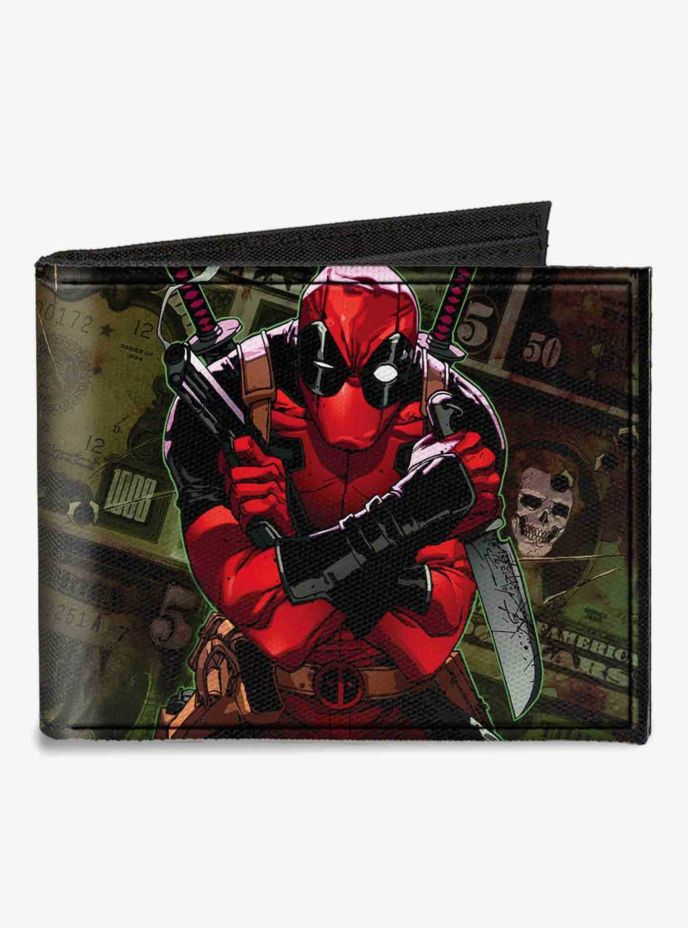Marvel Deadpool 2012 5 Revenge of The Gipper Variant Cover Dollars Canvas Bifold Wallet, , hi-res