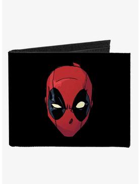 Marvel Deadpool Head Text Canvas Bifold Wallet, , hi-res