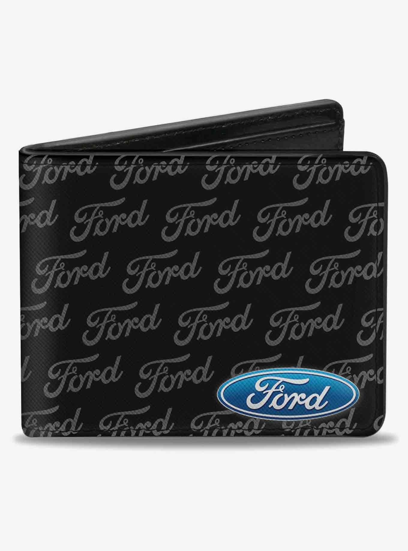 Ford Oval Corner Text Bifold Wallet, , hi-res