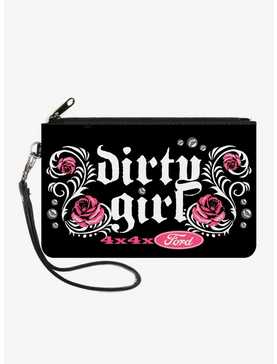 Floral Dirty Girl 4x4 Ford Canvas Zip Clutch Wallet, , hi-res