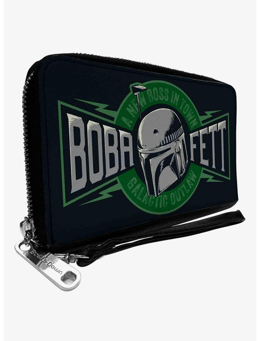 Star Wars The Book of Boba Fett a New Boss Galactic Outlaw Zip Around Wallet, , hi-res