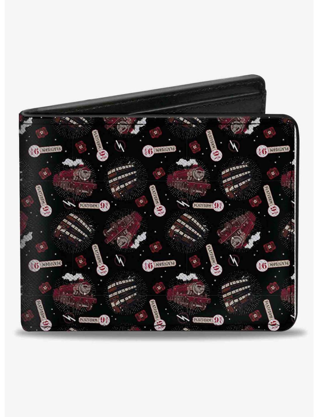 Harry Potter Hogwarts Express and Knight Bus Collage Bifold Wallet, , hi-res