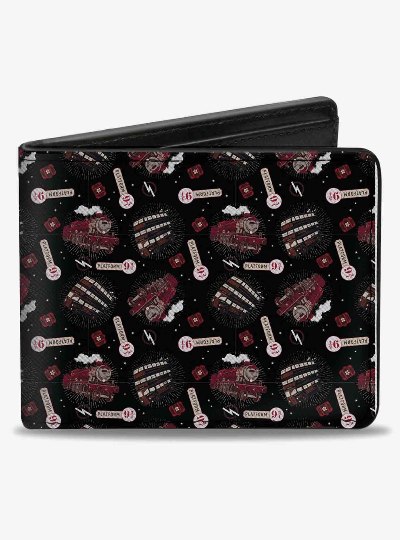 Harry Potter Hogwarts Express and Knight Bus Collage Bifold Wallet, , hi-res