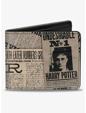 Harry Potter Newspaper Headlines Undesirable No 1 Bifold Wallet, , hi-res