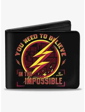 DC Comics The Flash Logo9 You Need to Believe In The Impossible Bifold Wallet, , hi-res