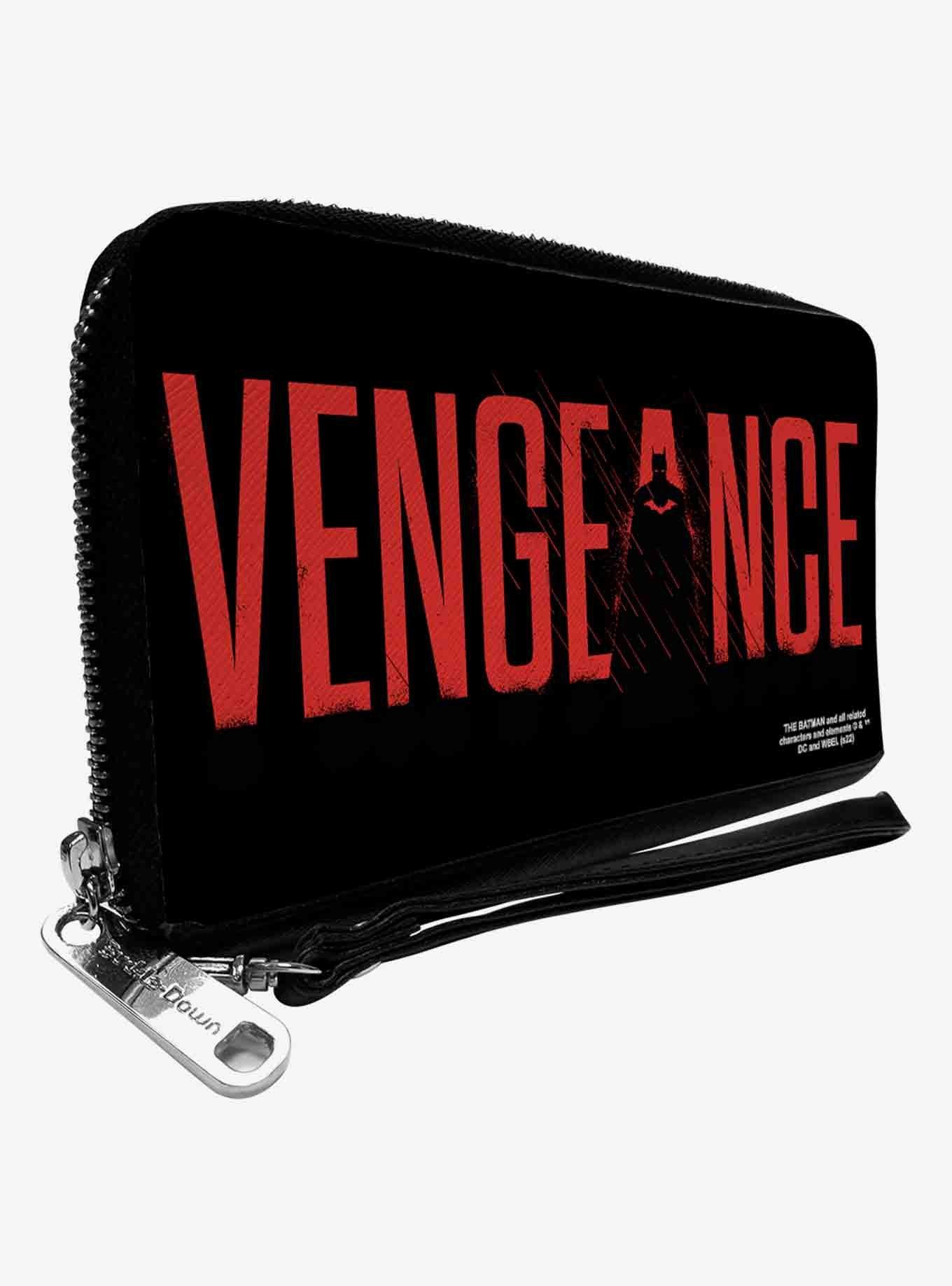 DC Comics The Batman Movie Vengeance Silhouette Zip Around Wallet, , hi-res