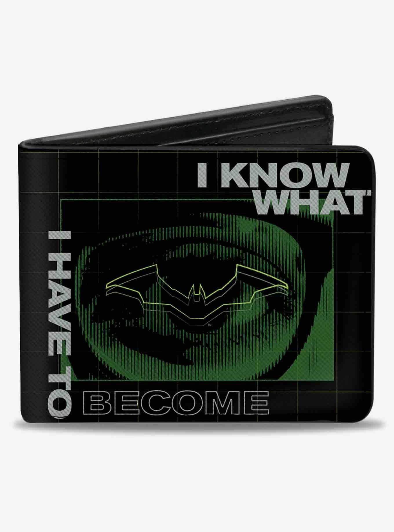 DC Comics The Batman Movie Riddler I Know What I Have to Become Quote Bifold Wallet
