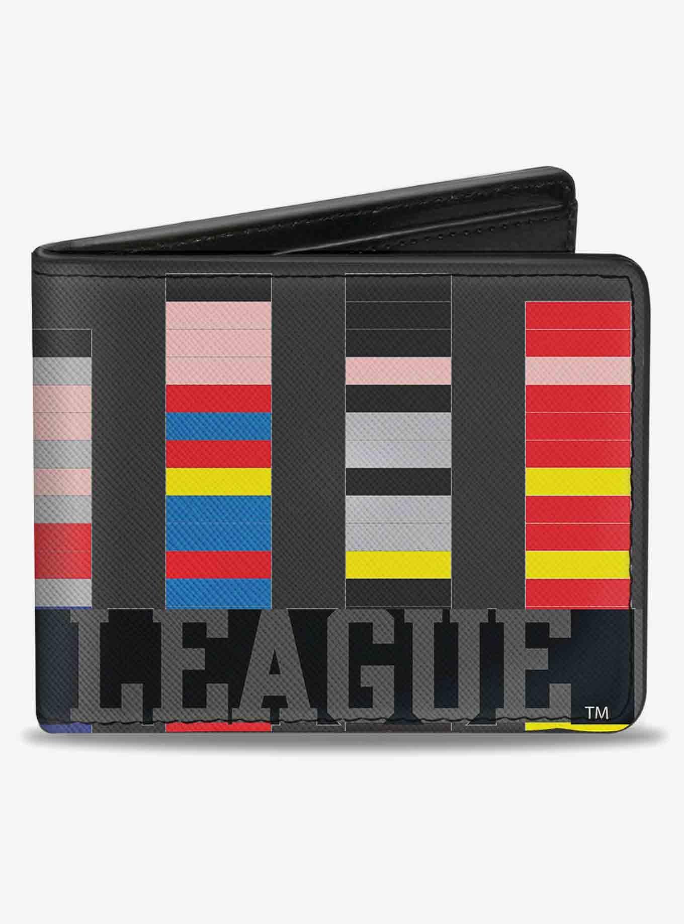 DC Comics Justice League 1 Bit Superheroes Bifold Wallet, , hi-res