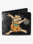 The Flintstones FBowling Pose Bedrock Bowl Bowling Pins Bifold Wallet, , hi-res