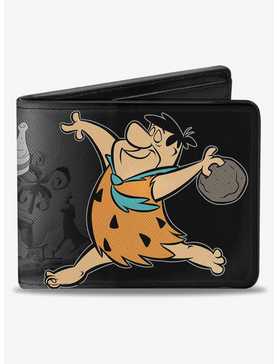 The Flintstones FBowling Pose Bedrock Bowl Bowling Pins Bifold Wallet, , hi-res