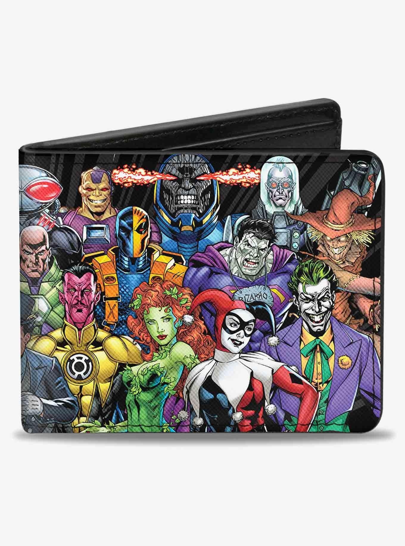 DC Comics DC 23 Villains Group Pose Bifold Wallet, , hi-res