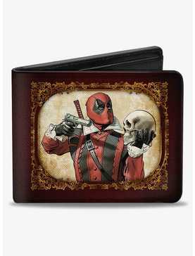 Marvel Deadpool Issue 21 Variant Shakespool Pointing Gun At Skull Bifold Wallet, , hi-res