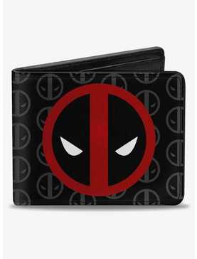 Marvel Deadpool Logo CenteMonogram Bifold Wallet, , hi-res