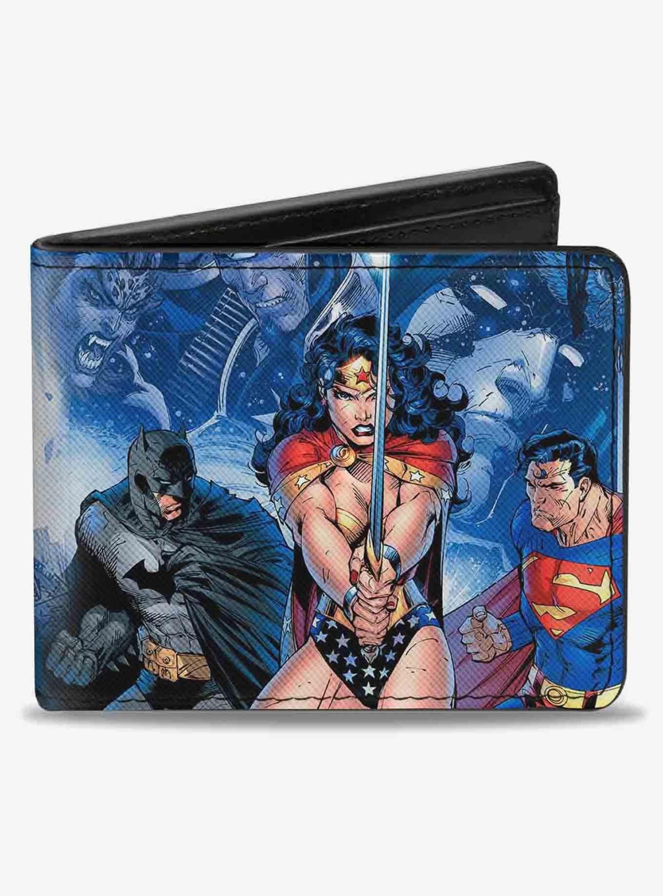 DC Comics Justice League Infinite Crisis Issue 1 Cover Capes Sword Bifold Wallet, , hi-res