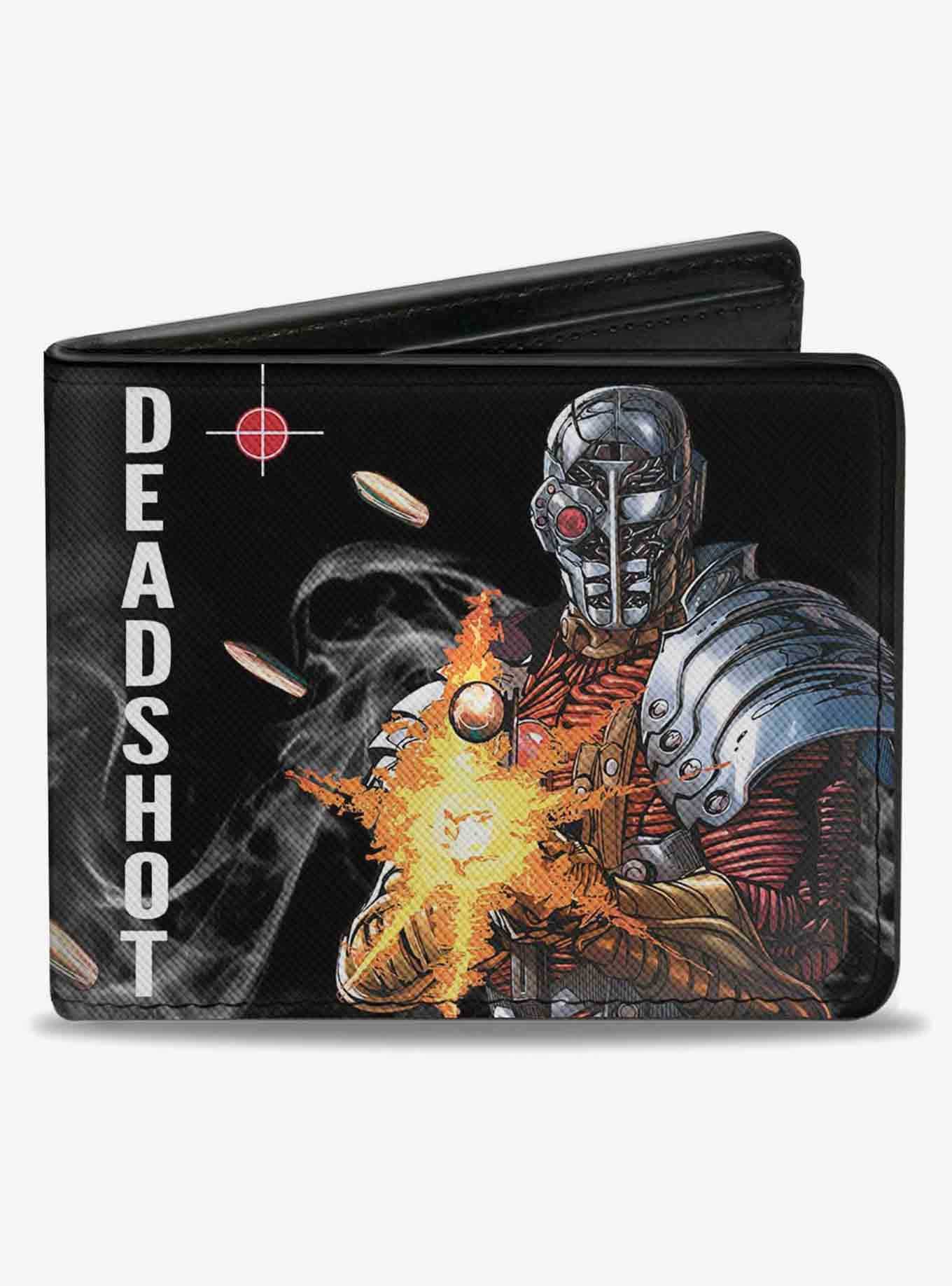 DC Comics Deadshot JLA Issue 7.1 Point and Shoot Cover Targets Bullets Bifold Wallet, , hi-res