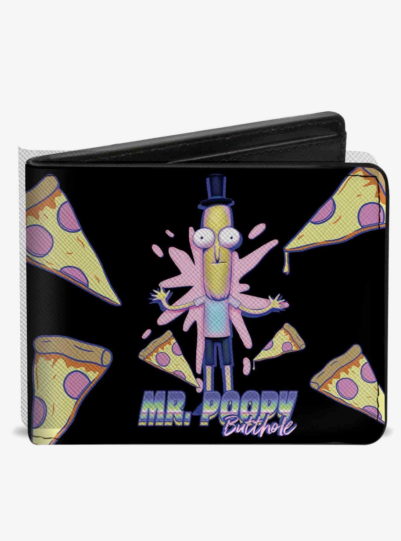 Rick and Morty Mr Poppy Butthole Pizza Pose Bifold Wallet, , hi-res