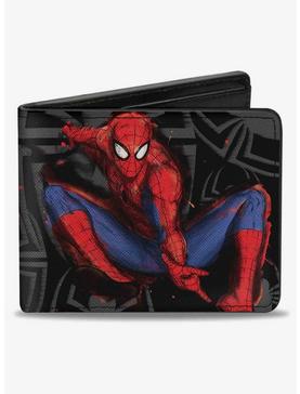 Marvel Spider-Man Jumping Pose Sketch Spiders Bifold Wallet, , hi-res