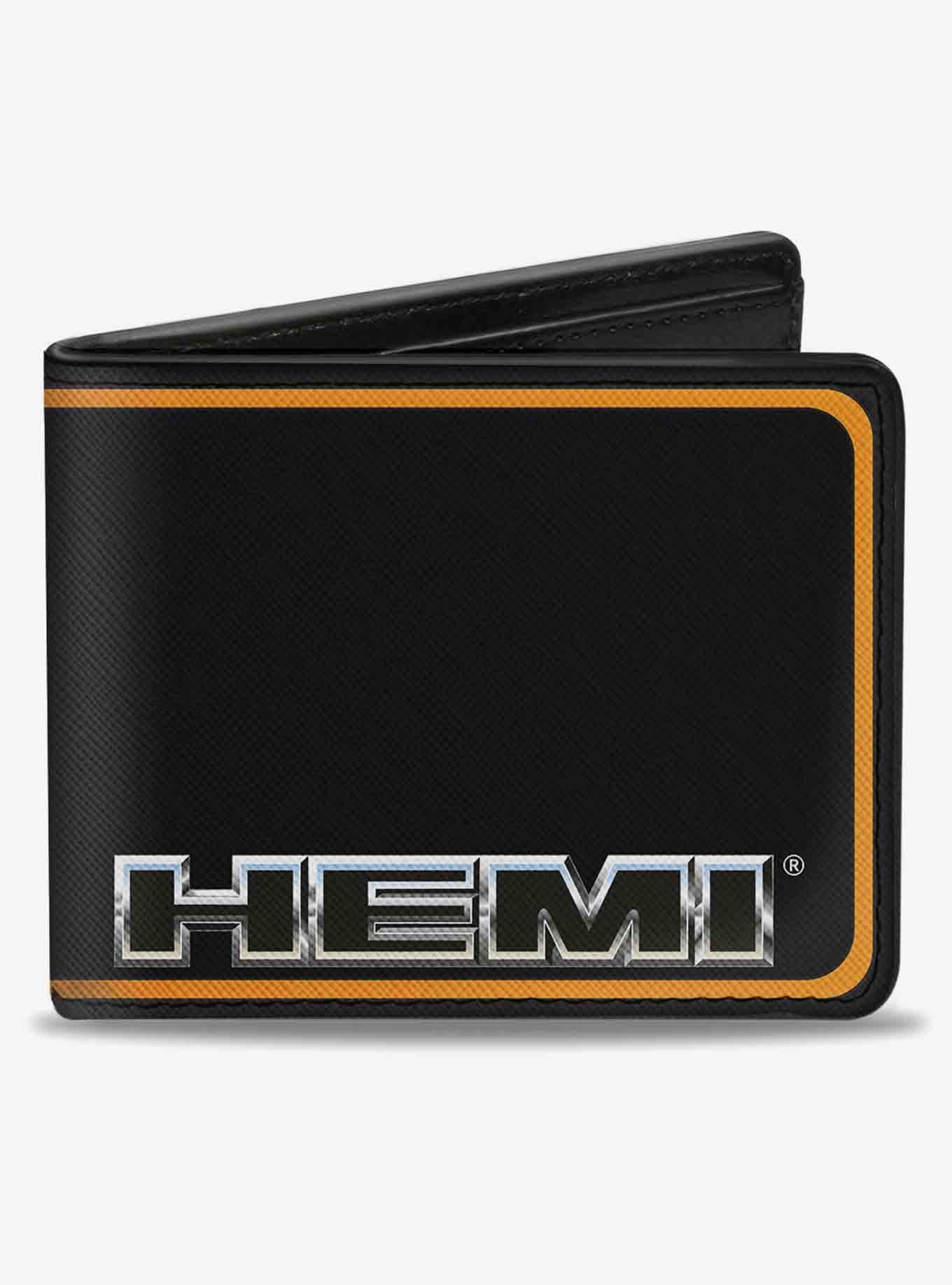 Hemi Nameplate Border Bifold Wallet, , hi-res