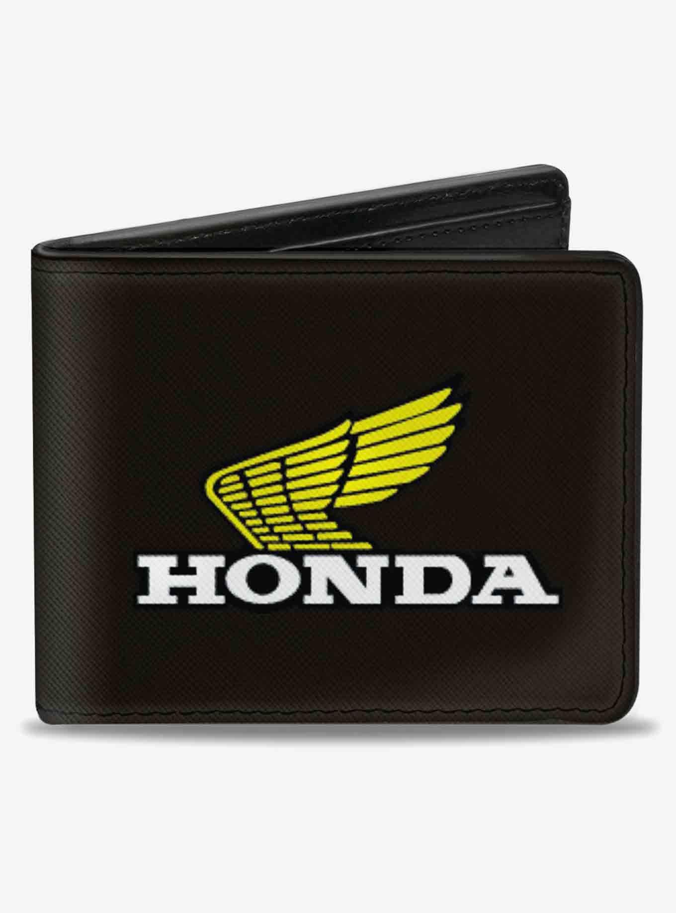 Buckle Downmens Pu Bifold Wallet Honda Black Silver Flat Multicolor | Cyprus