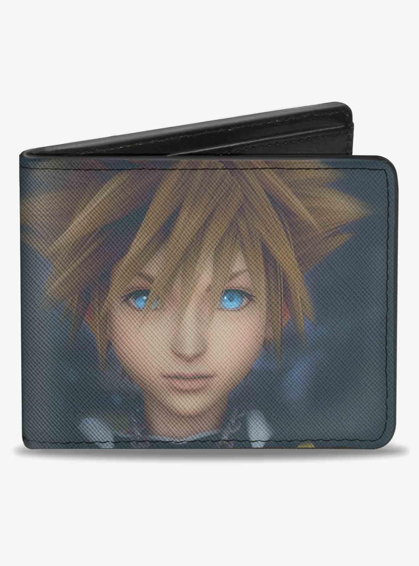 Disney Kingdom Hearts II Hazy Sora Face Close Up Bifold Wallet, , hi-res