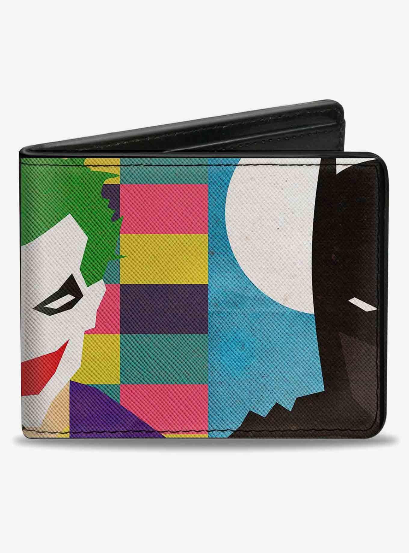 DC Comics Joker Batman Face Juxtaposition Bifold Wallet Hot Topic