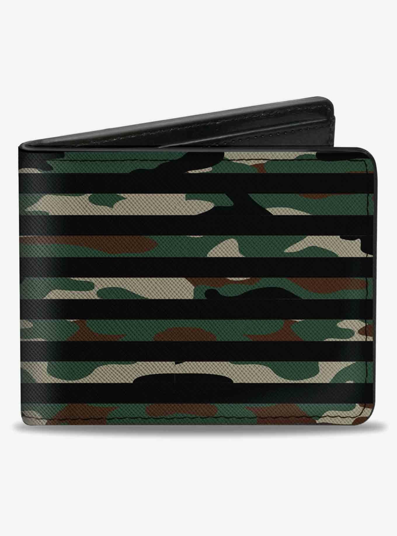 Ram Logo Americana Flag WeaTheCamo Olive Olive Bifold Wallet, , hi-res