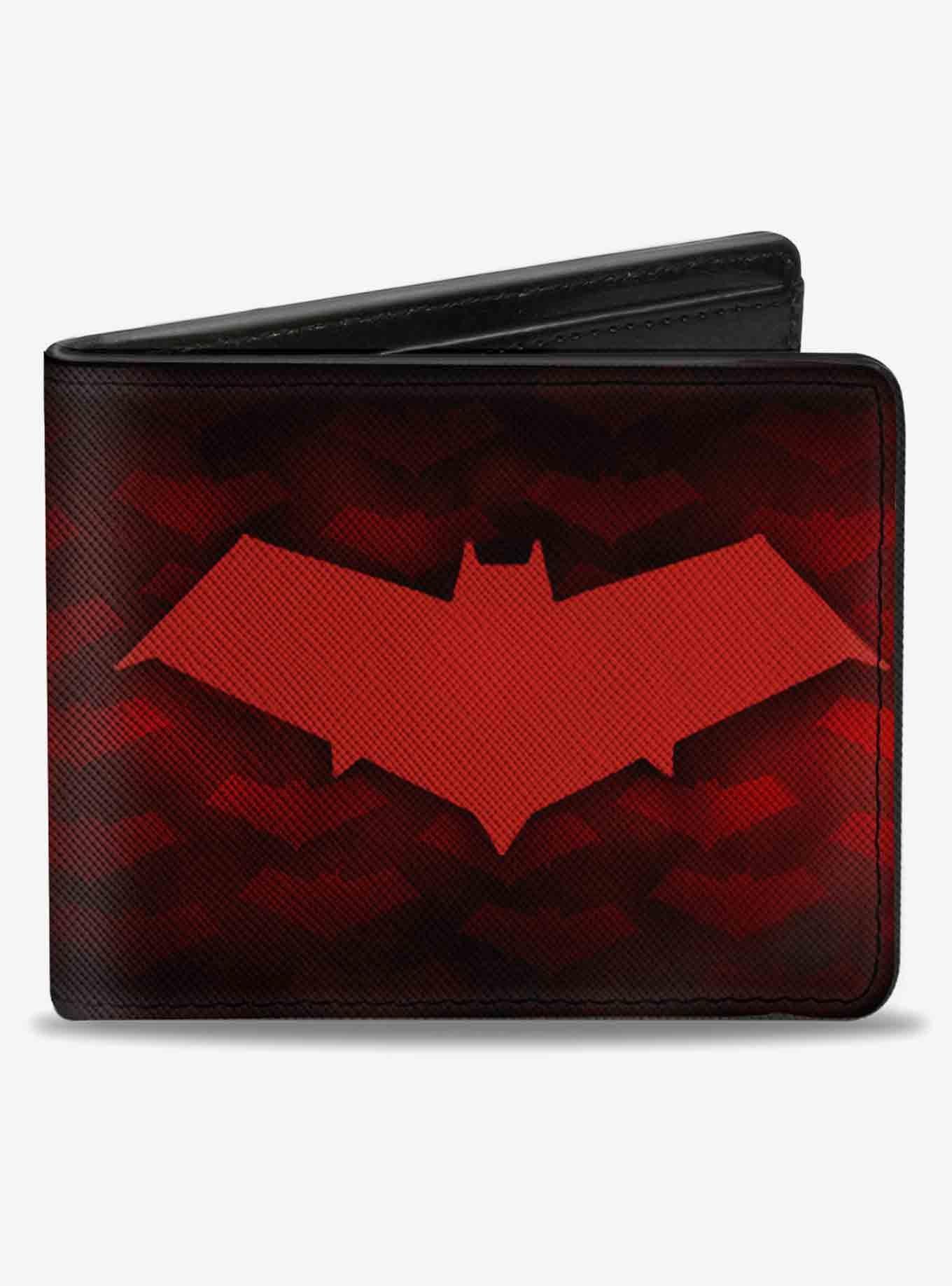 DC Comics Hood Logo Monogram Fade Bifold Wallet, , hi-res