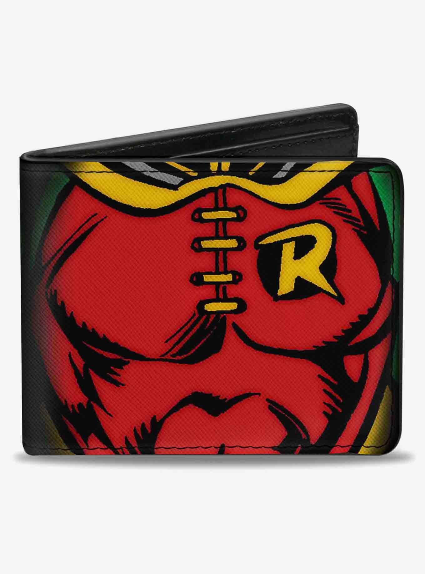 DC Comics Robin Chest Logo Bifold Wallet, , hi-res