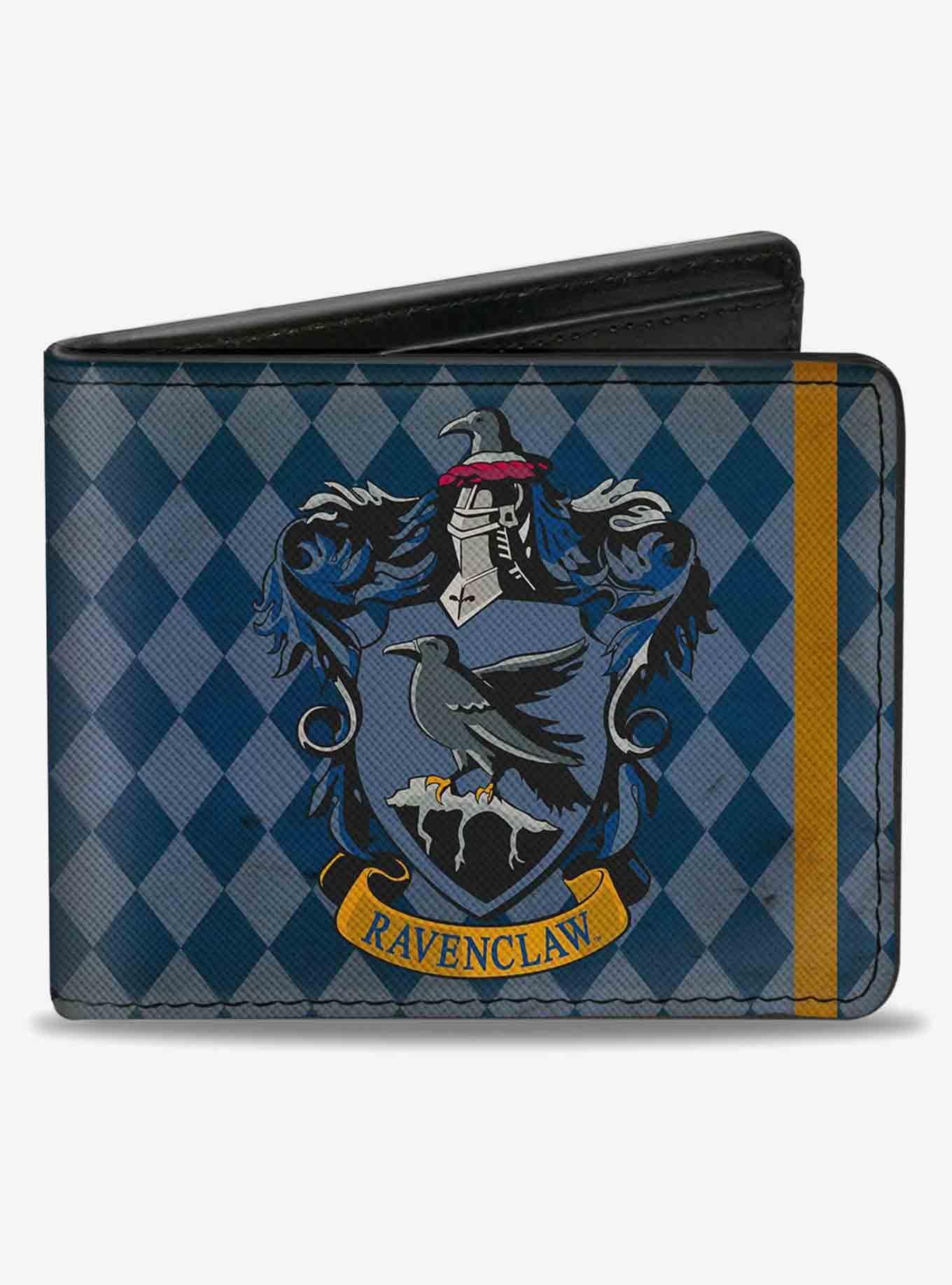 Harry Potter Ravenclaw Crest Diamonds Weathered Bifold Wallet, , hi-res