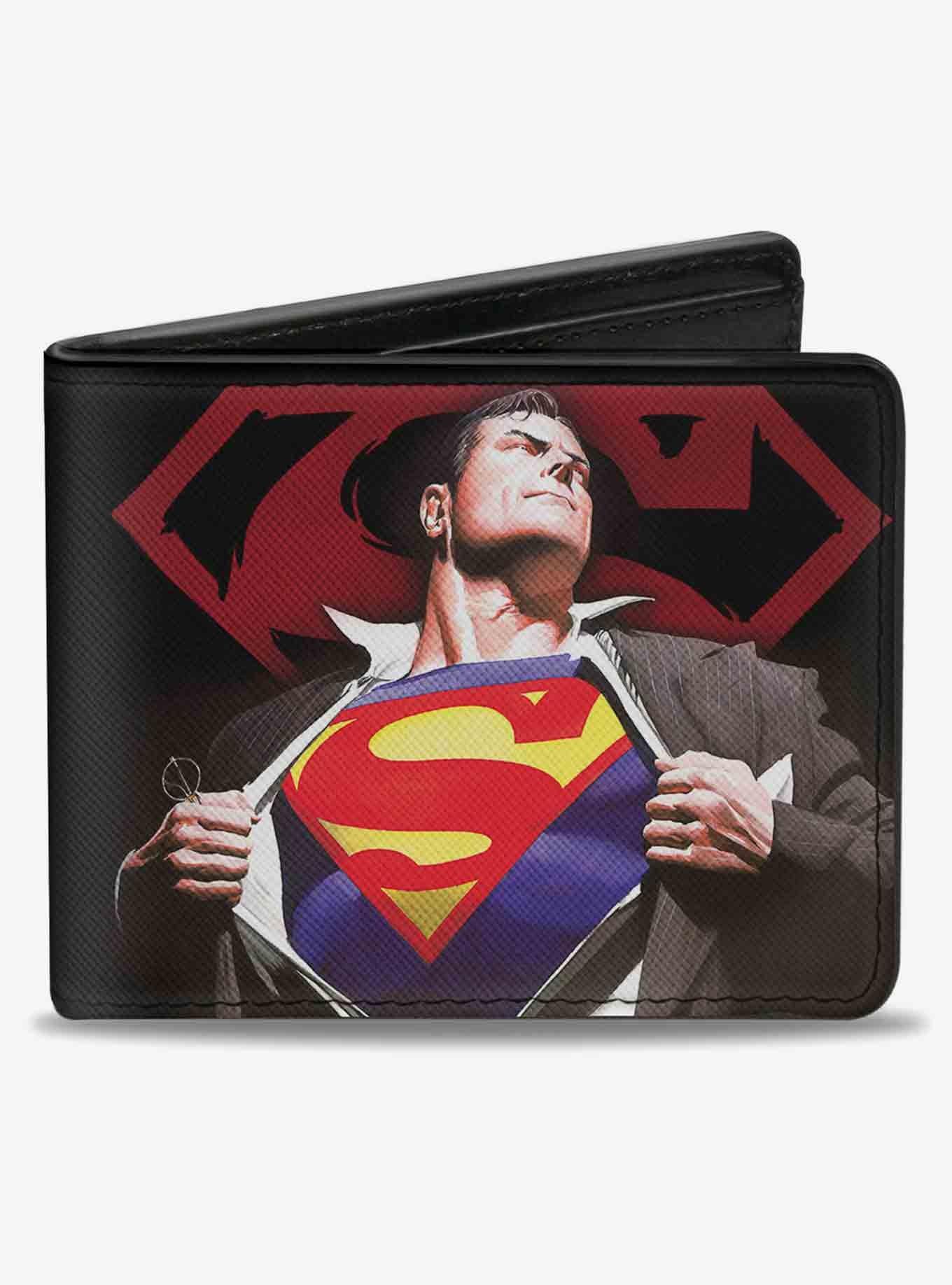 DC Comics Superman Forever Clark Kent Transition Shield Bifold Wallet, , hi-res