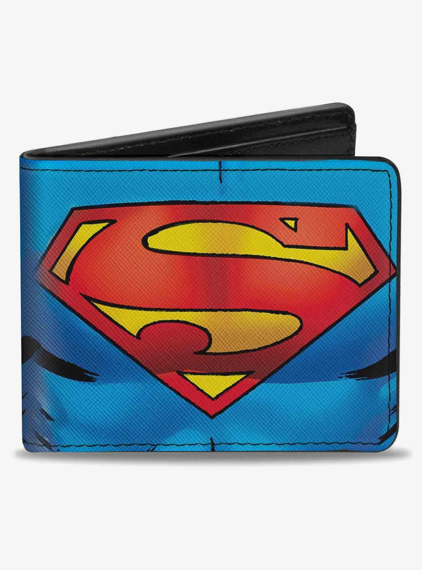 DC Comics Superman Galactic Battle Chest Logo Bifold Wallet, , hi-res