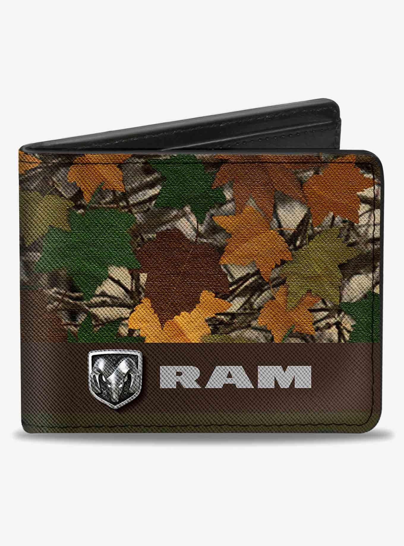 Ram Logo Leaf Camo Bifold Wallet, , hi-res