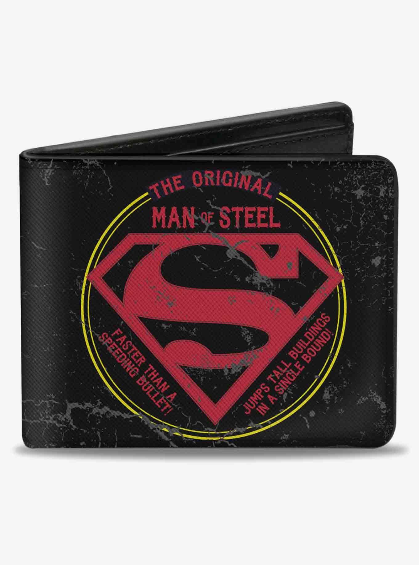 DC Comics Superman The Original Man of Steel Badge Bifold Wallet, , hi-res