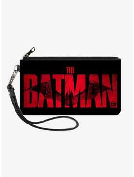 DC Comics The Batman Movie Bat Title WeaTheCanvas Zip Clutch Wallet, , hi-res