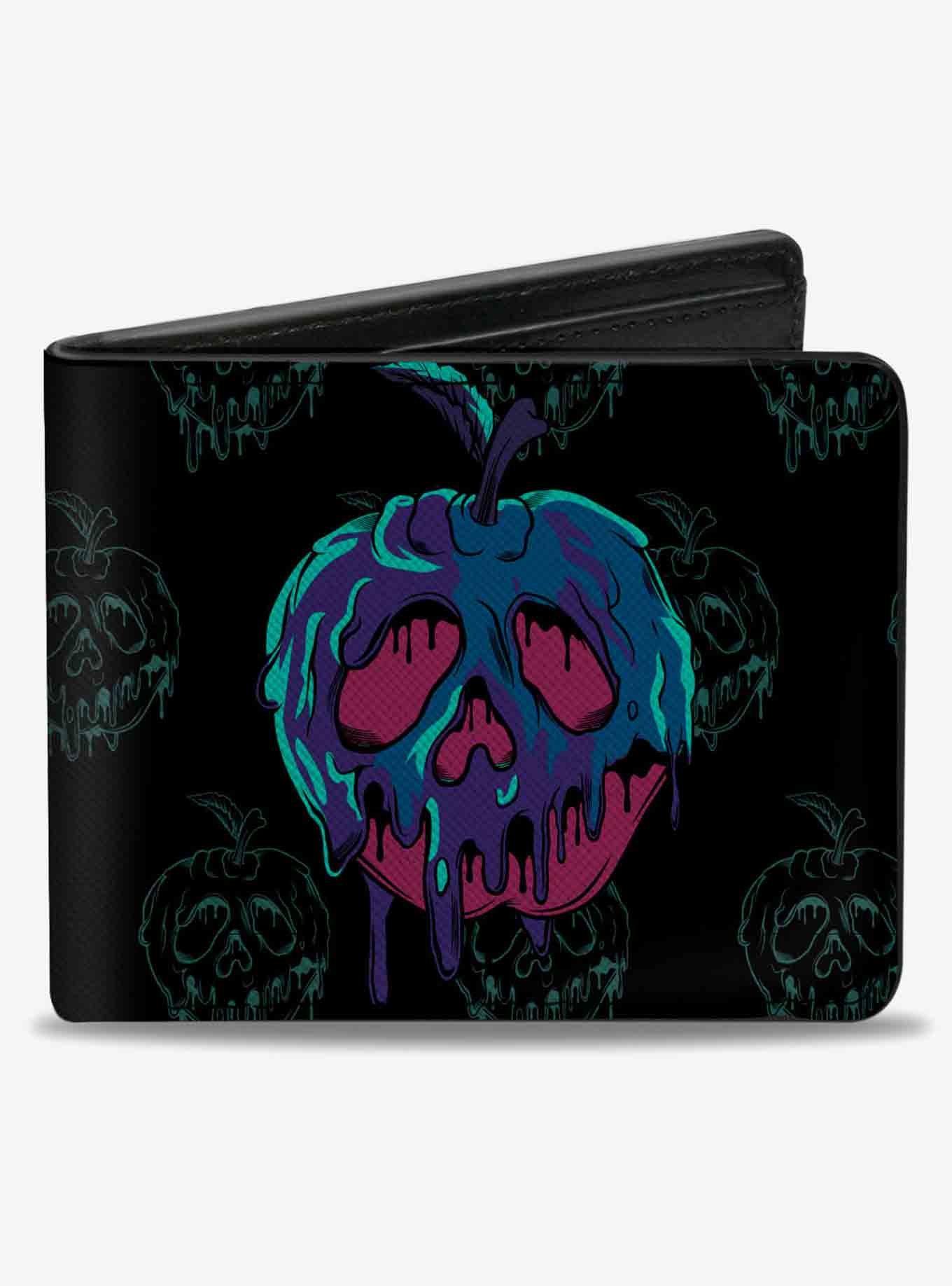 Disney Snow Poison Apple Collage Turquoise Bifold Wallet, , hi-res