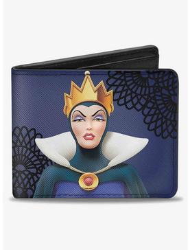Disney Snow Evil Queen Old Witch Poses Bifold Wallet, , hi-res