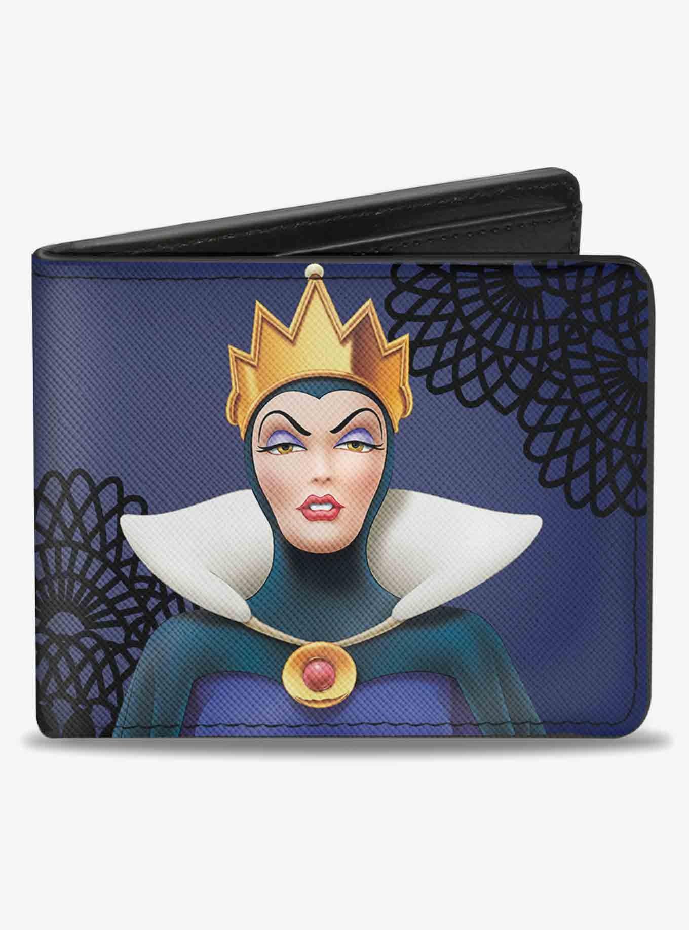 Disney Snow Evil Queen Old Witch Poses Bifold Wallet, , hi-res