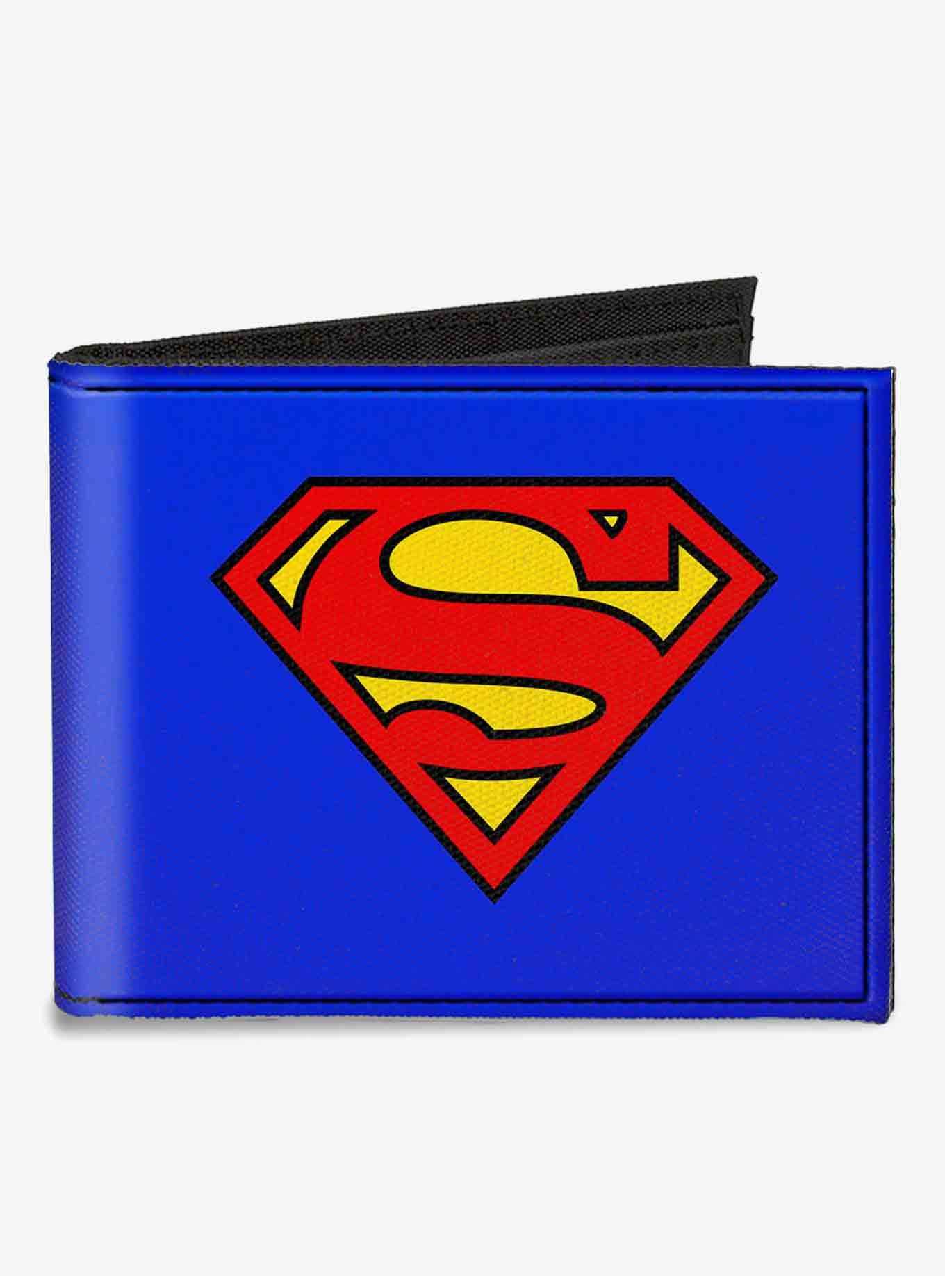 DC Comics Superman Shield Canvas Bifold Wallet, , hi-res