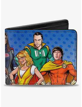 The Big Bang Theory Superhero Characters Bifold Wallet, , hi-res