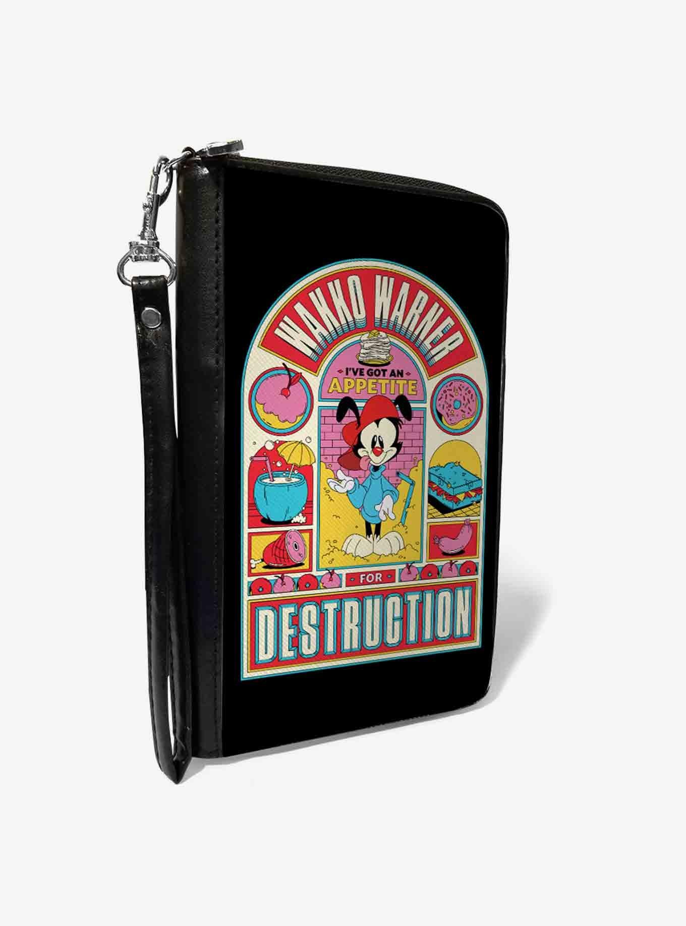 Animaniacs Wakko Warner Appetite for Destruction Pose Zip Around Wallet, , hi-res