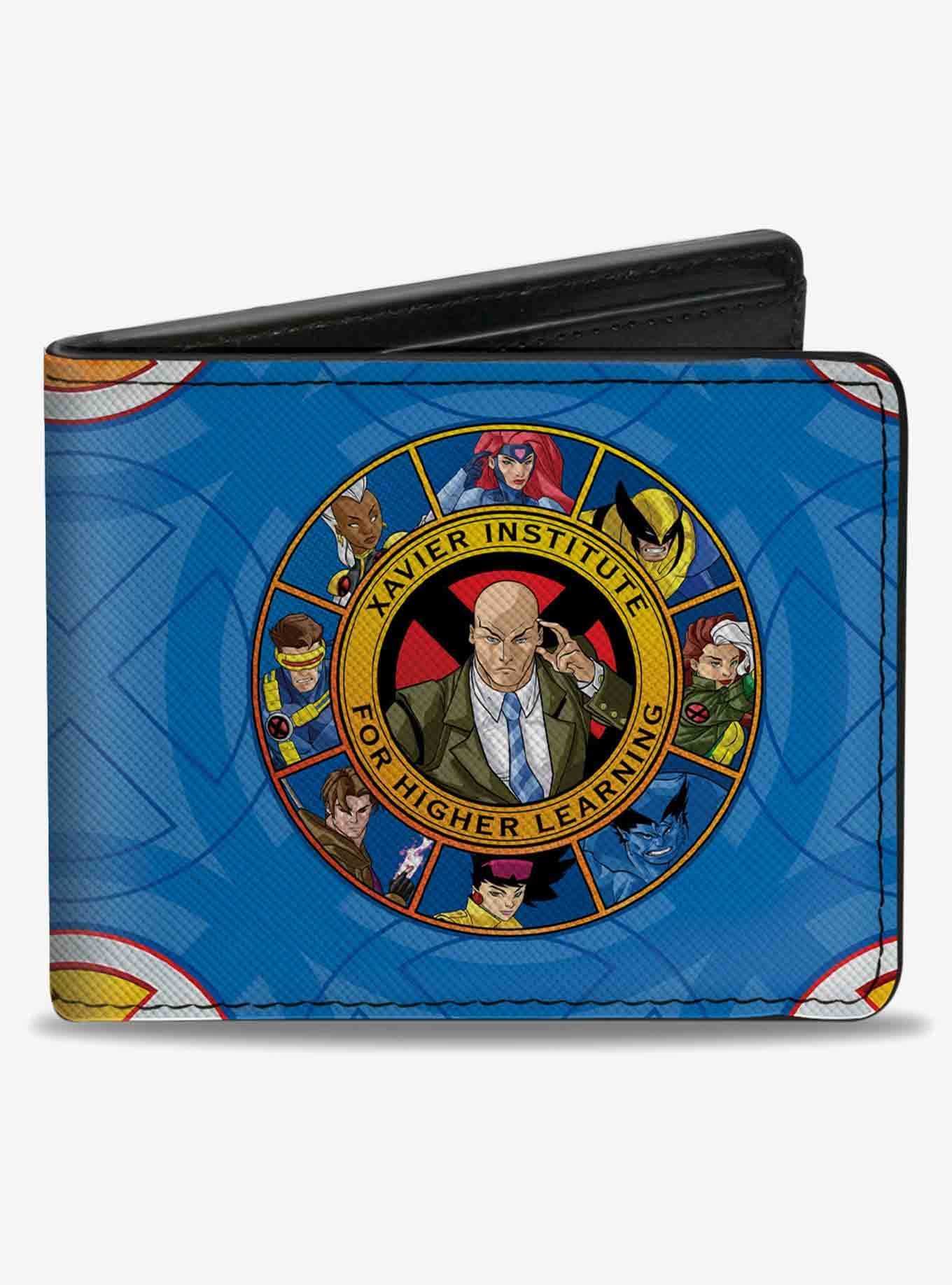 Marvel X-Men Professor X and Character Poses and Logo Bifold Wallet, , hi-res