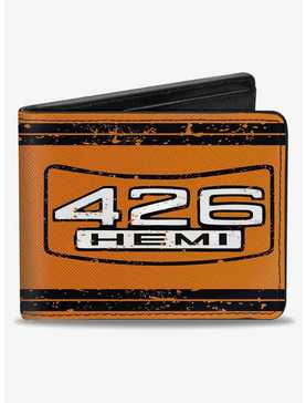 426 Hemi Badge Stripes Weathered Bifold Wallet, , hi-res