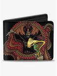 Disney Aladdin 2019 Jafar Snake Staff Dark and Mysterious Multi Bifold Wallet, , hi-res