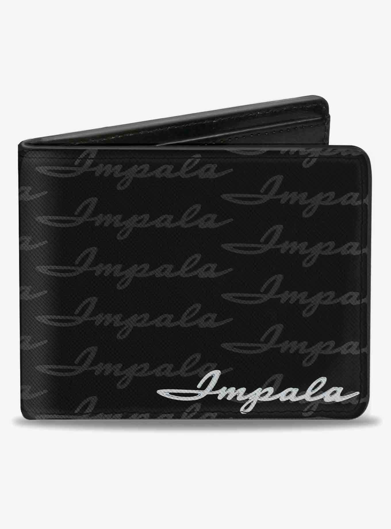 1962 Impala Script Emblem Repeat Bifold Wallet, , hi-res