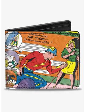 DC Comics Classic Flash Comics Issue 1 Introducing Flash Cover Pose Bifold Wallet, , hi-res